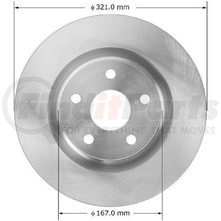 Bendix PRT5865 Brake Rotor