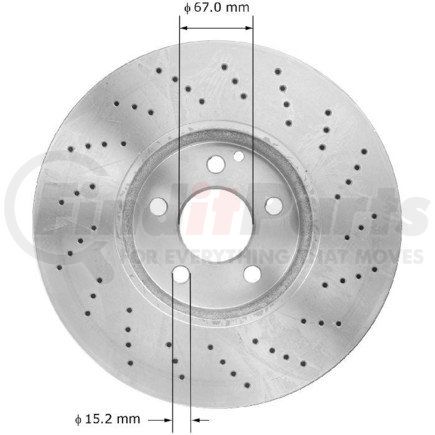 Bendix PRT5874 Brake Rotor