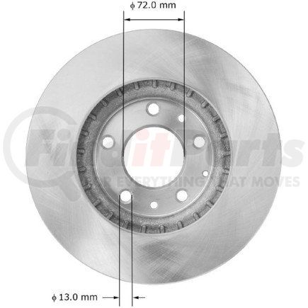 Bendix PRT5897 Brake Rotor