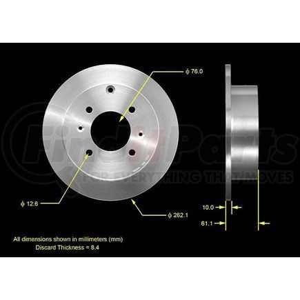 Bendix PRT5532 Brake Rotor