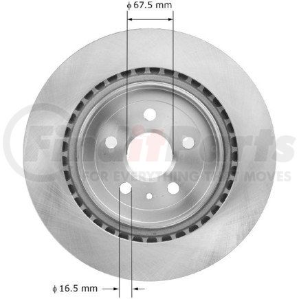 Bendix PRT5901 Brake Rotor