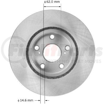Bendix PRT5981 Brake Rotor