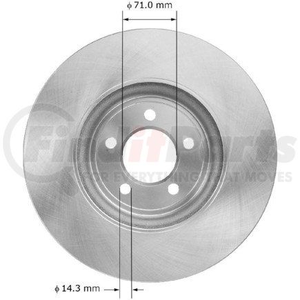 Bendix PRT6023 Brake Rotor