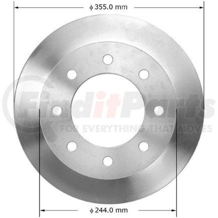 Bendix PRT6076 Brake Rotor
