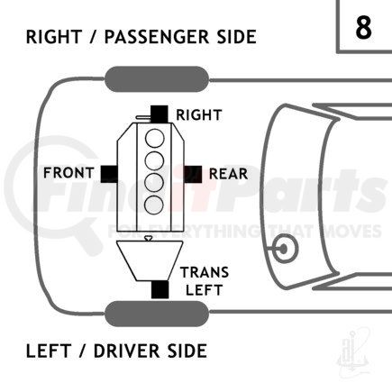 Anchor Motor Mounts 8896 TRANS MOUNT