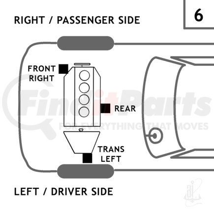 Anchor Motor Mounts 9715 TRANSMISSION MOUNT