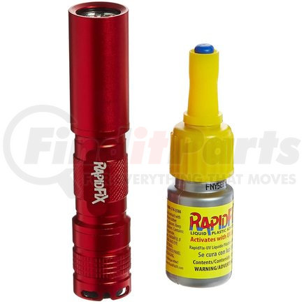 RapidFix 6121805 UV Liquid Plastic Adhesive with UV Flashlight, 10 mL