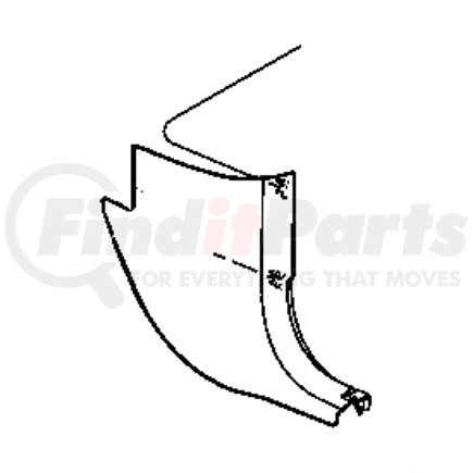 Chrysler 1CL27BD1AD PANEL. Left. Cowl Side Trim. Diagram 4