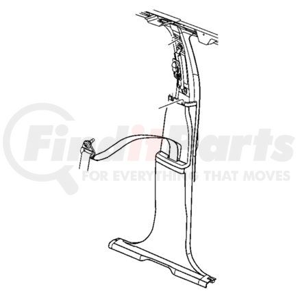 Chrysler 5HQ10ZJ3AH PANEL. Right. B Pillar Lower Trim. Diagram 9