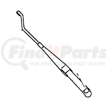 Chrysler MR311077 ARM. Passenger Side, Right. Wiper. Diagram 3