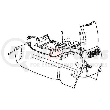 Chrysler 1AU91XDVAA CUPHOLDER. Front. Console Mounted. Diagram -35