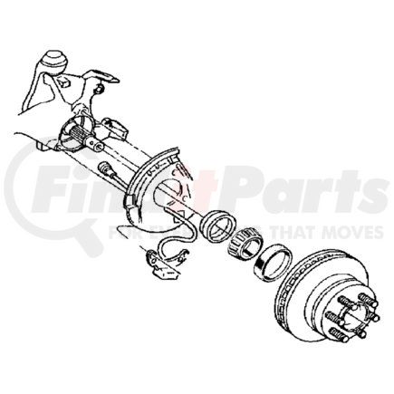 Chrysler 52010013 HUB AND ROTOR. Brake. Diagram 5