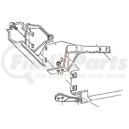 Chrysler 52001977AB BRACKET. Left. Front Bumper. Diagram