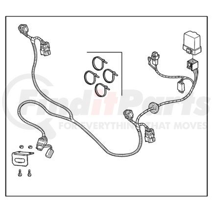 Chrysler 82204638AB WIRING PACKAGE. Trailer Tow. Diagram 1