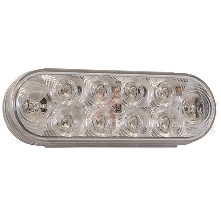 Buyers Products 5626553 Stop Turn Tail Light - 6 in. Oval, Clear Lens, 10 Red LEDs