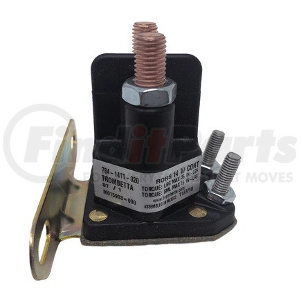 Trombetta 784-1411-020 Solenoid 12V, 4 Terminals, Continuous