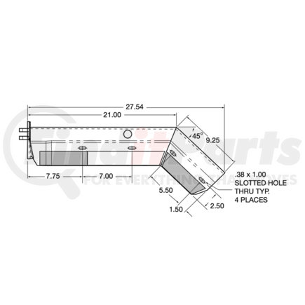 Fleet Engineers 033-04546 FB-27 Spring Loaded Brackets, Shortie 27.5" W/ Tape