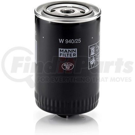 MANN+HUMMEL Filters W940/25 Spin-on Oil Filter