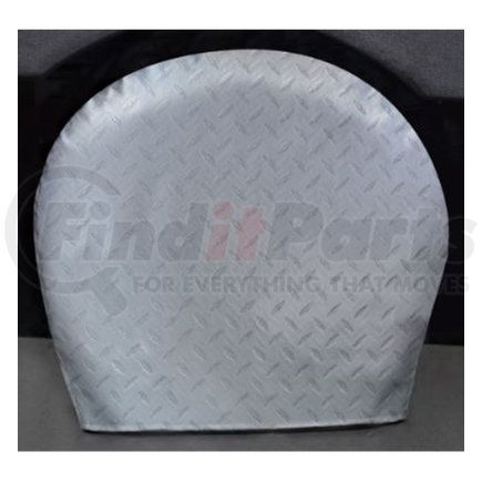 Adco Products AD3752 Adco Tyre Gard Silver Diamond Plate Vinyl Single Tire Cover For 30-32in Tires