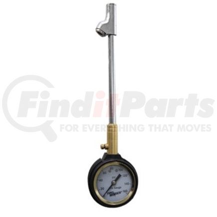 Redneck Trailer TMG-RV-DIAL Tire Pressure Gauge, HD/RV Dial, 5-160psi, 10in Long