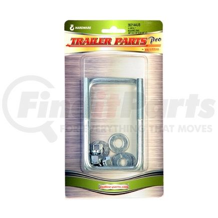 Trailer Parts Pro 382144UB Redline 3/8 x 2 1/4 x 4 1/4 Square Zinc U-bolt w/Nuts & Washers