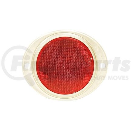 Redneck Trailer B472R Peterson Red Reflector w/Aluminum Bracket