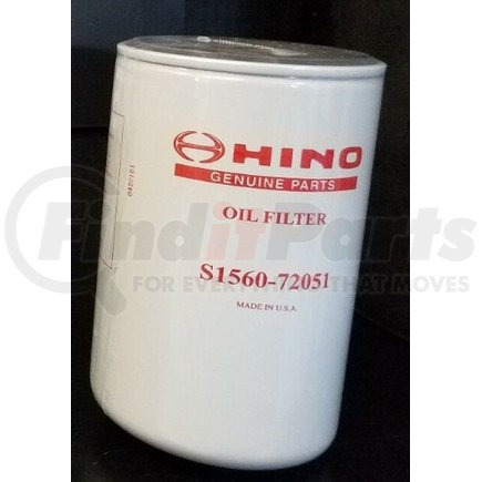 Hino S156072051 ELEMENT - OIL FILTER