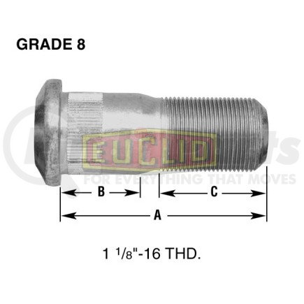 Euclid E-10226-L WHEEL END HARDWARE - LEFT HAND WHEEL STUD