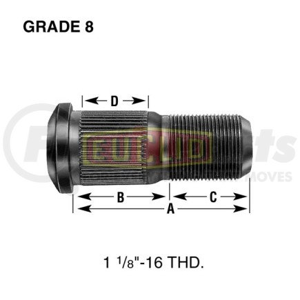 Euclid E-11696-R WHEEL END HARDWARE - RIGHT HAND WHEEL STUD