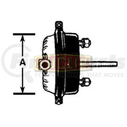 Euclid E36S Air Brake - Service Chamber Assembly