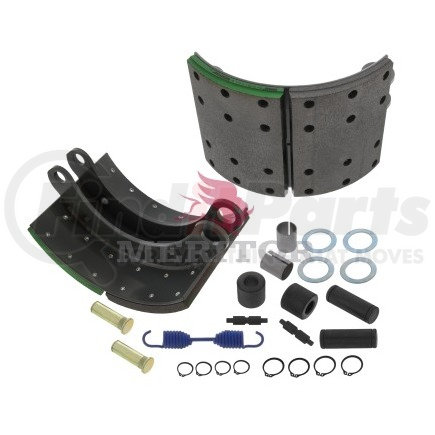 Meritor XK5554591S Fras-Le Remanufactured Drum Brake Shoe Kit - Lined, with Hardware