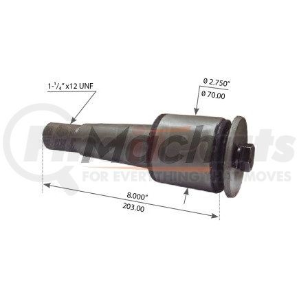 Meritor G2228 TORQUE ARM BUSHING, RUBBER, TAPERED STUD