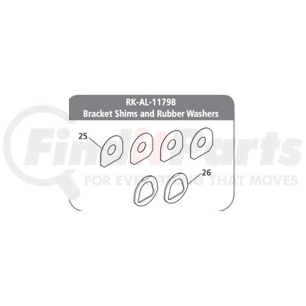 SAF-HOLLAND RK-AL-11798 BRCKET SHIM KIT