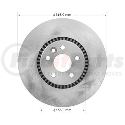 Bendix PRT6007 Brake Rotor