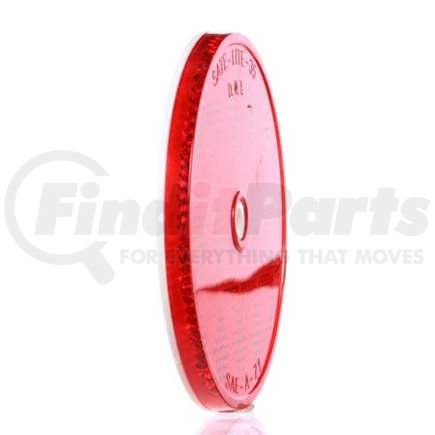 Truck-Lite TL98006R 3" Round, Red, Reflector, 1 Screw with Nail/Rivet