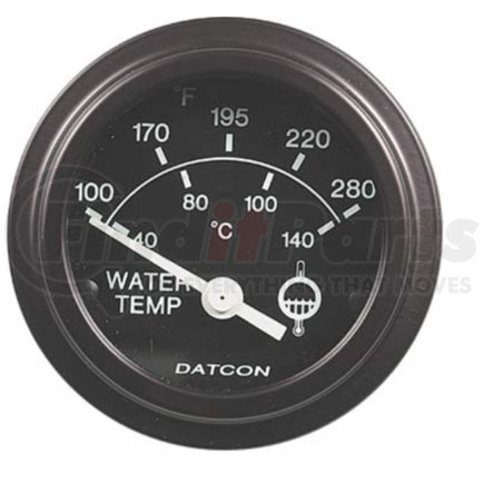 Datcon Instrument Co. 100182 Datcon Instruments, Water Temperature Gauge, Electric, 100-280 Degrees F, 12V