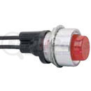 Cole Hersee PL116RC001 Cole Hersee Warning Devices, Pilot Lights, Panel Lamps & Sockets  FRONT MOUNTING, BLACK BEZEL, RED LENS, 12V BULB SUPPLIED