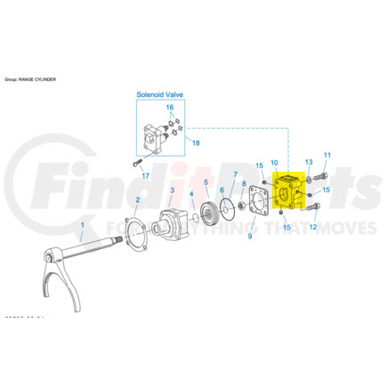 Fuller K3365 KIT RANGE CYL. COVER