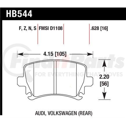 Hawk Friction HB544Z628 STREET PADS