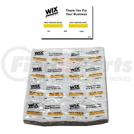 WIX Filters WI1516 OIL CHANGE DECAL