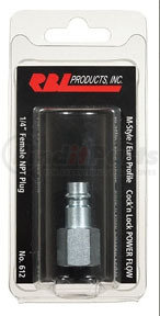 RBL Products 612 1/4" Plug, Female NPT