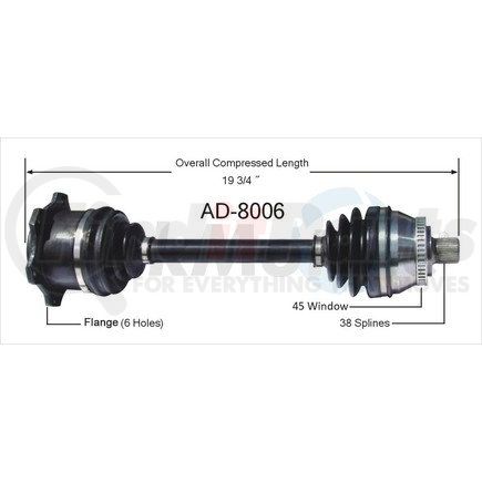 Surtrak Axle AD-8006 SURTRAK AXLE AD-8006 Axle