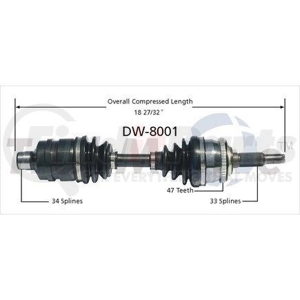 Surtrak Axle DW-8001 SURTRAK AXLE DW-8001 Other Parts