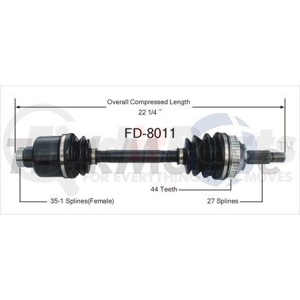 Surtrak Axle FD-8011 SURTRAK AXLE FD-8011 Axle