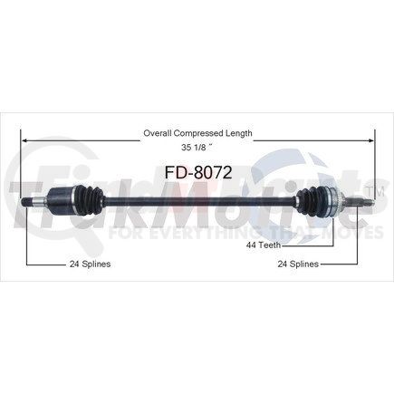 Surtrak Axle FD-8072 SURTRAK AXLE FD-8072 Axle