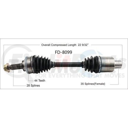 Surtrak Axle FD-8099 SURTRAK AXLE FD-8099 Other Parts