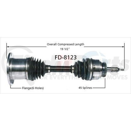 Surtrak Axle FD-8123 