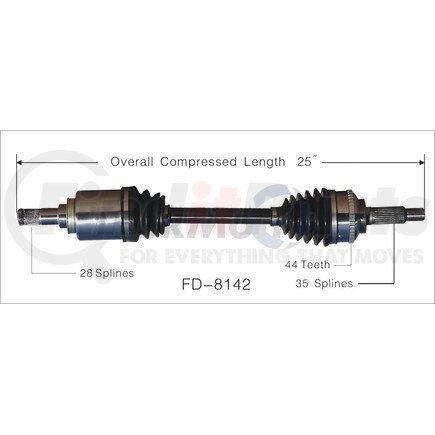 Surtrak Axle FD-8142 