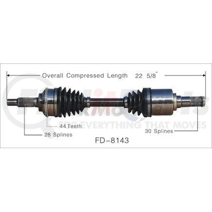 Surtrak Axle FD-8143 