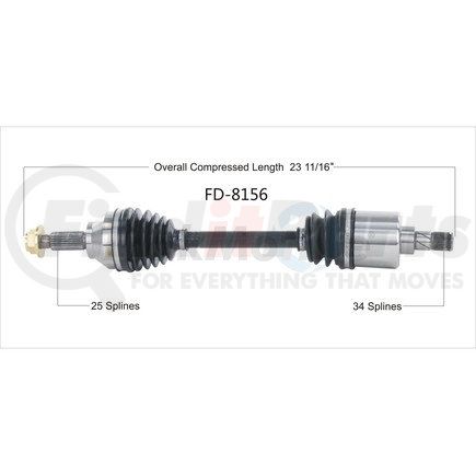 Surtrak Axle FD-8156 